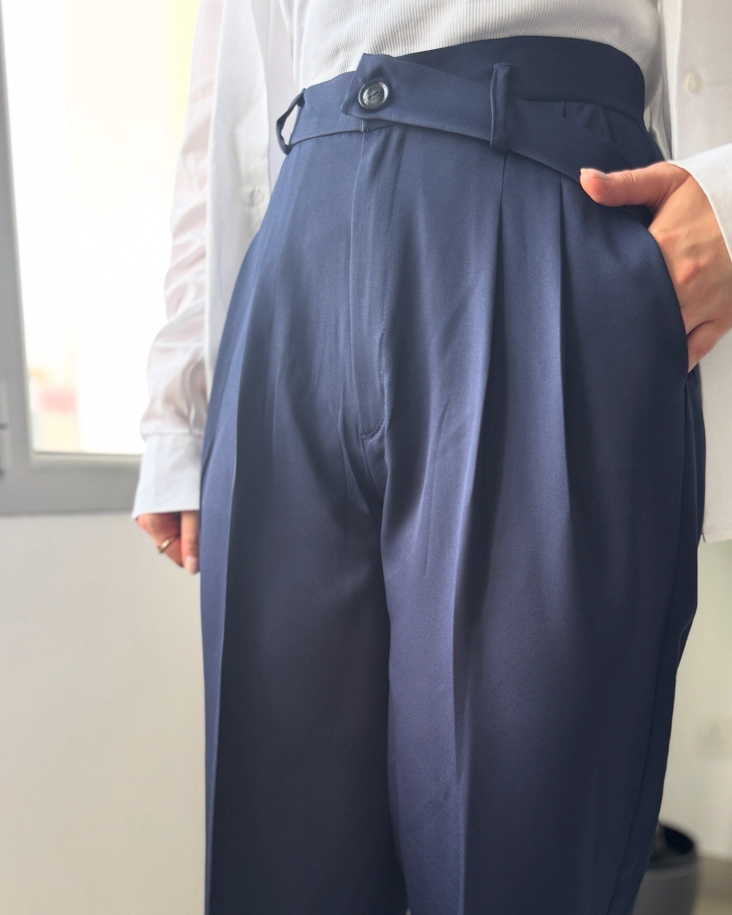 Twist Waist Wide Pants