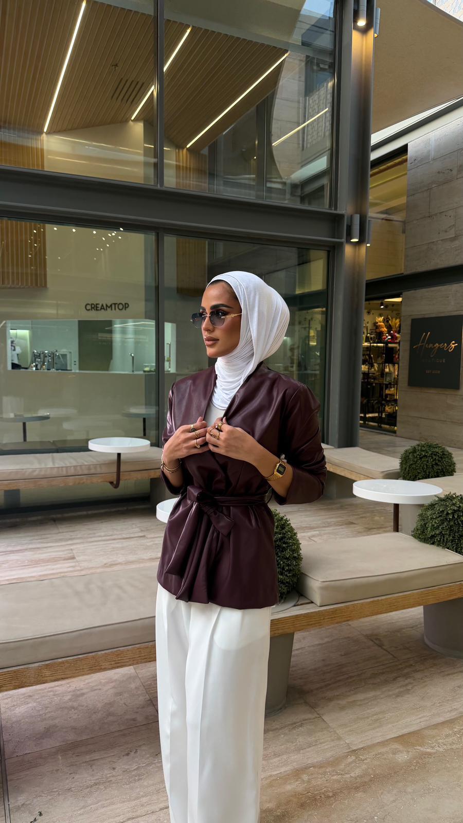 Vienna Belted Leather Jacket