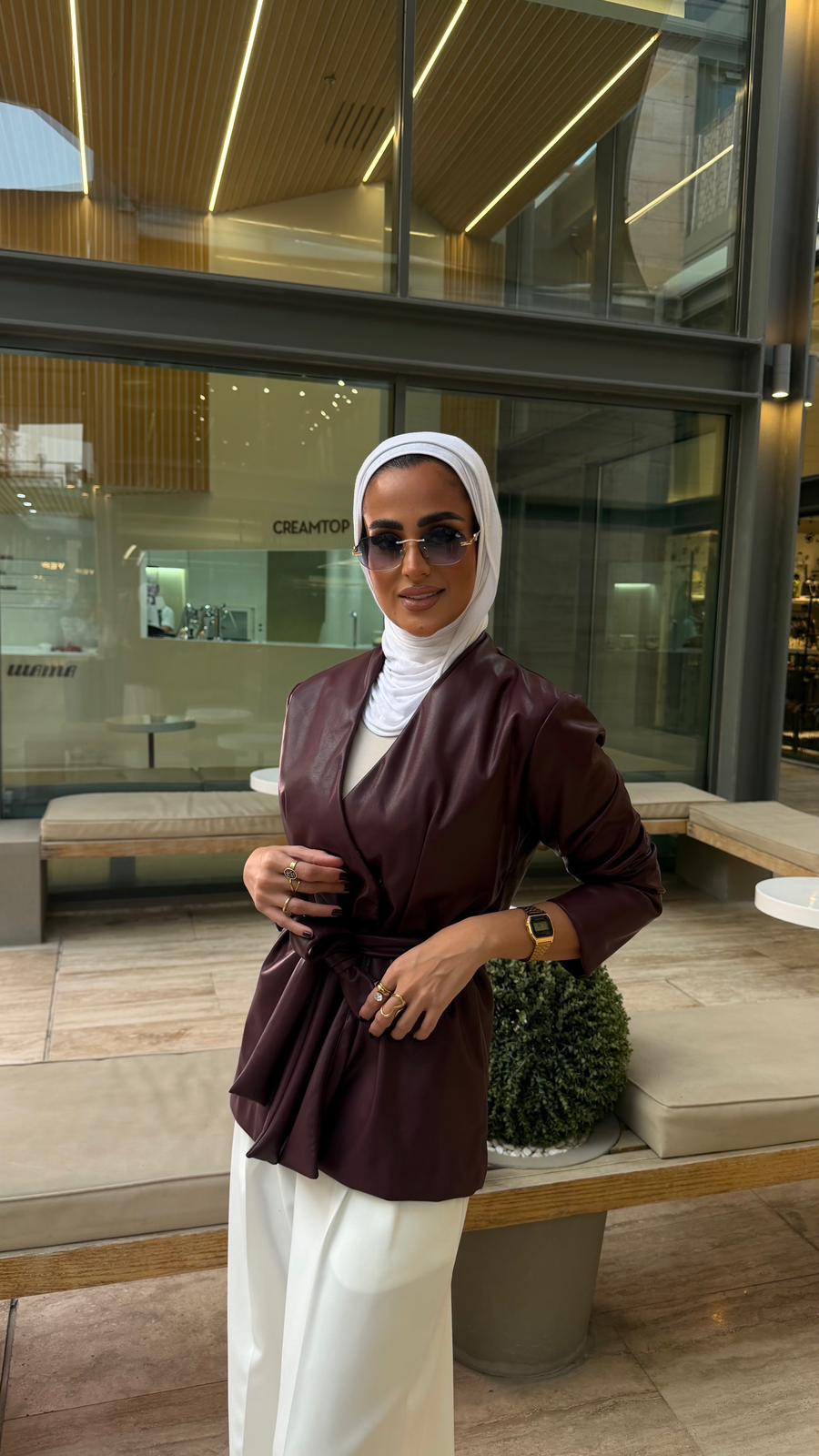 Vienna Belted Leather Jacket