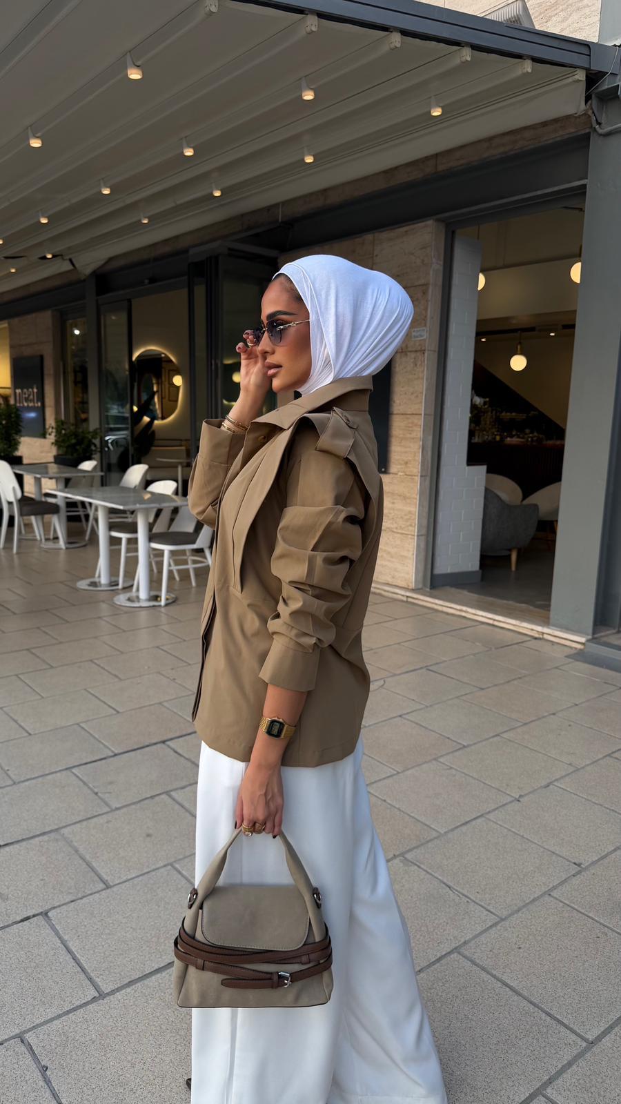 Signature Folded-Sleeve Blazer