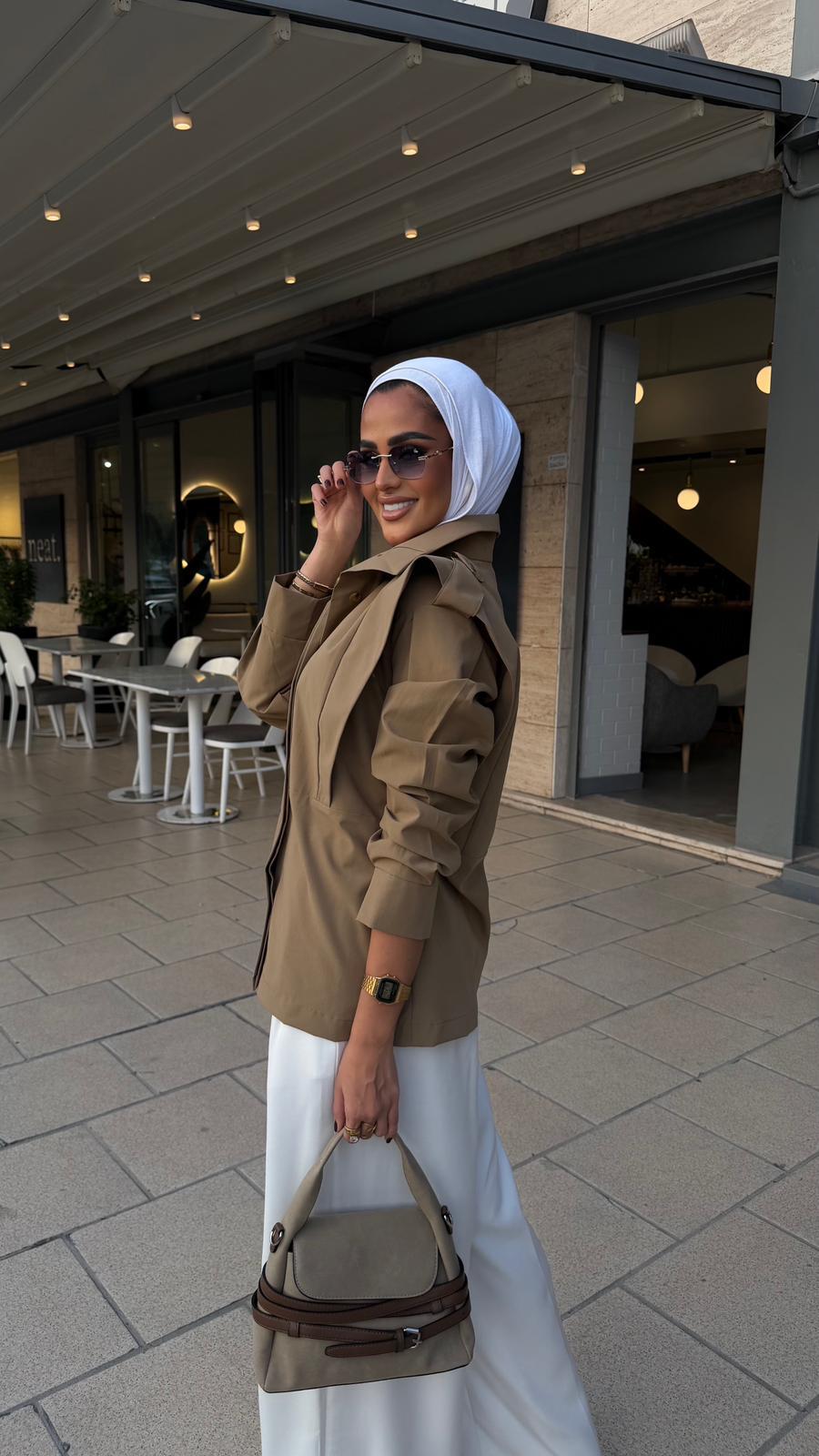 Signature Folded-Sleeve Blazer