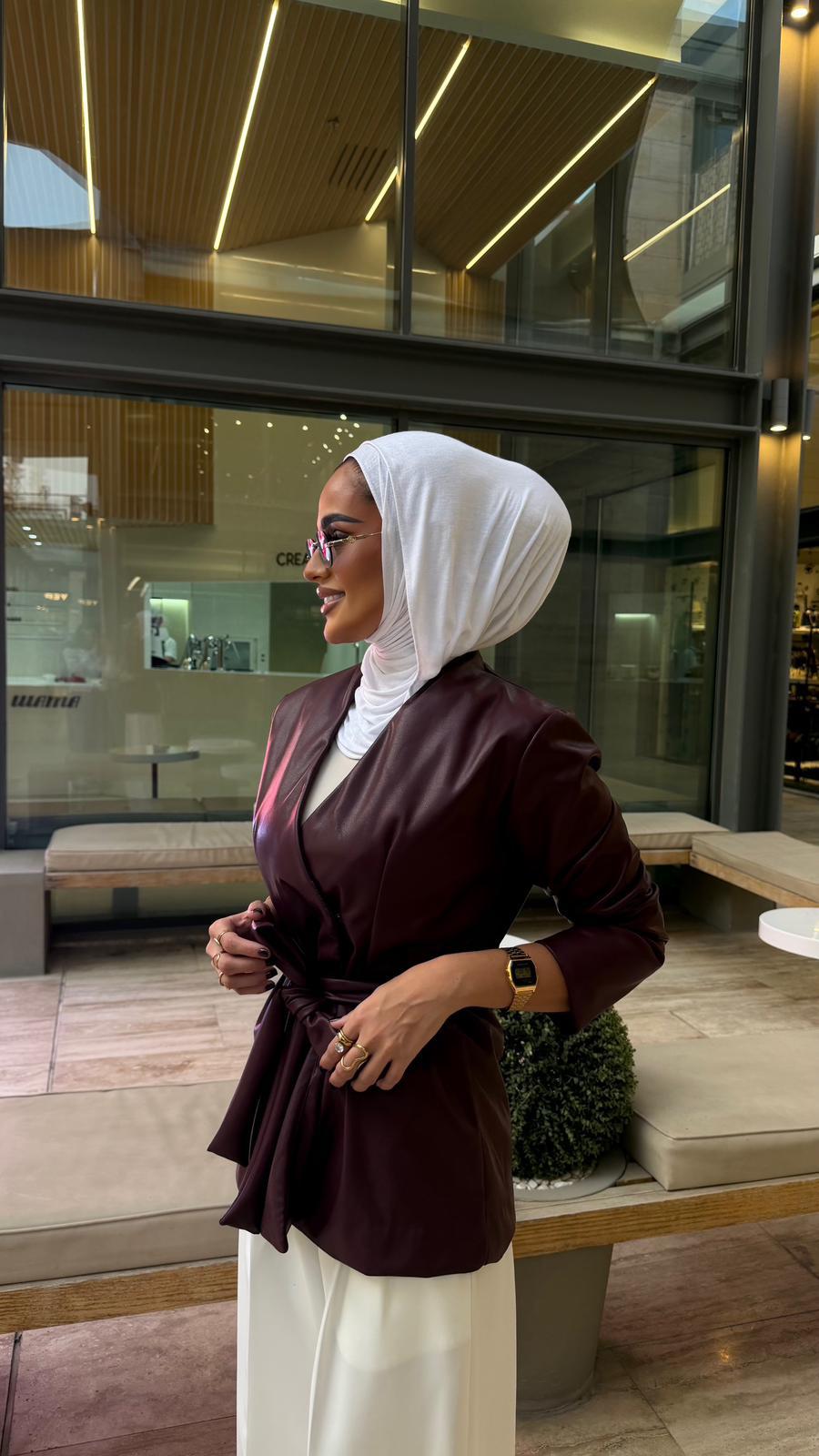 Vienna Belted Leather Jacket